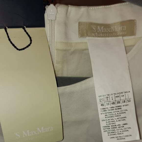 Max Mara Cotton Midi Dress / US 16 - Picture 5 of 5